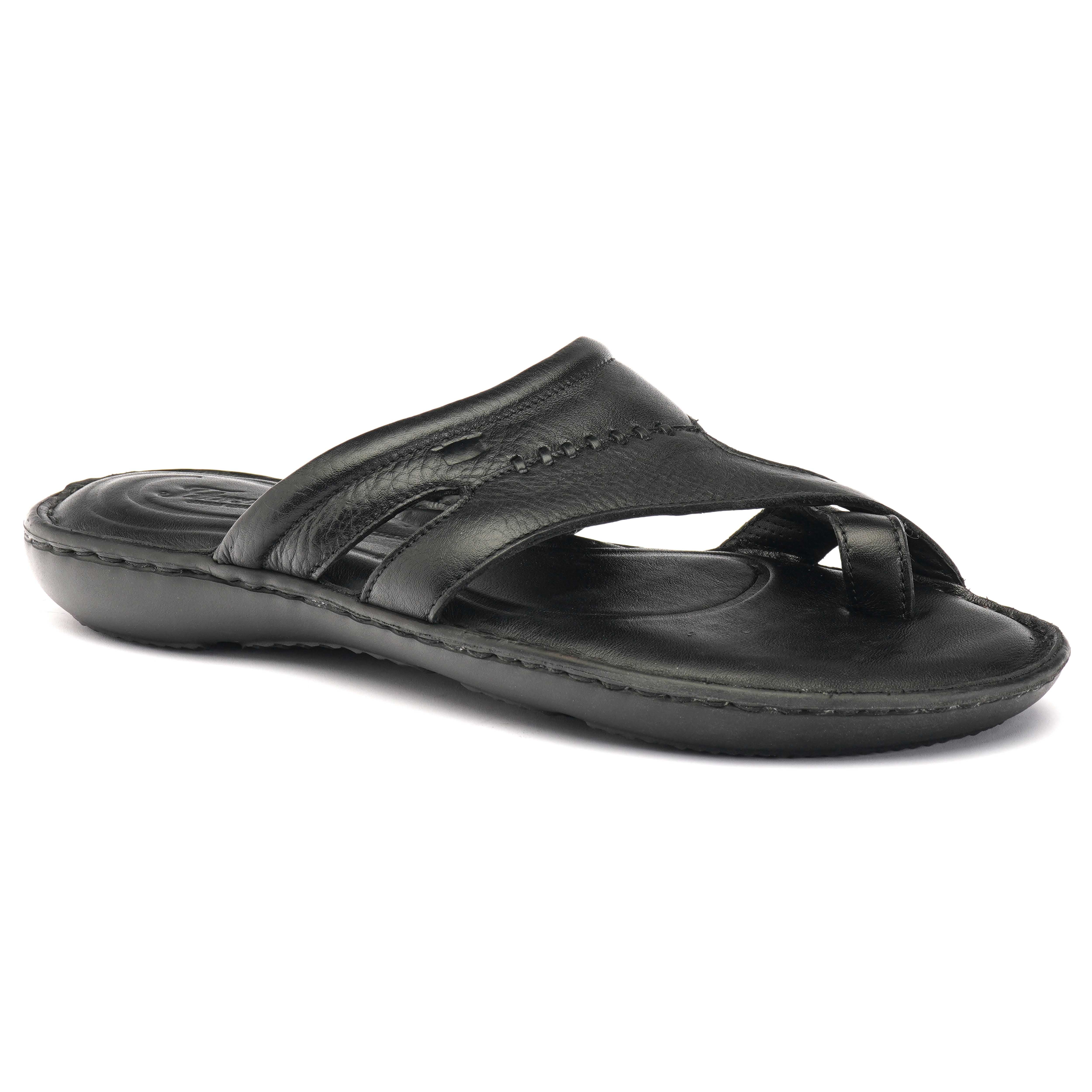 The Florish Black Men Sandals Florsheim