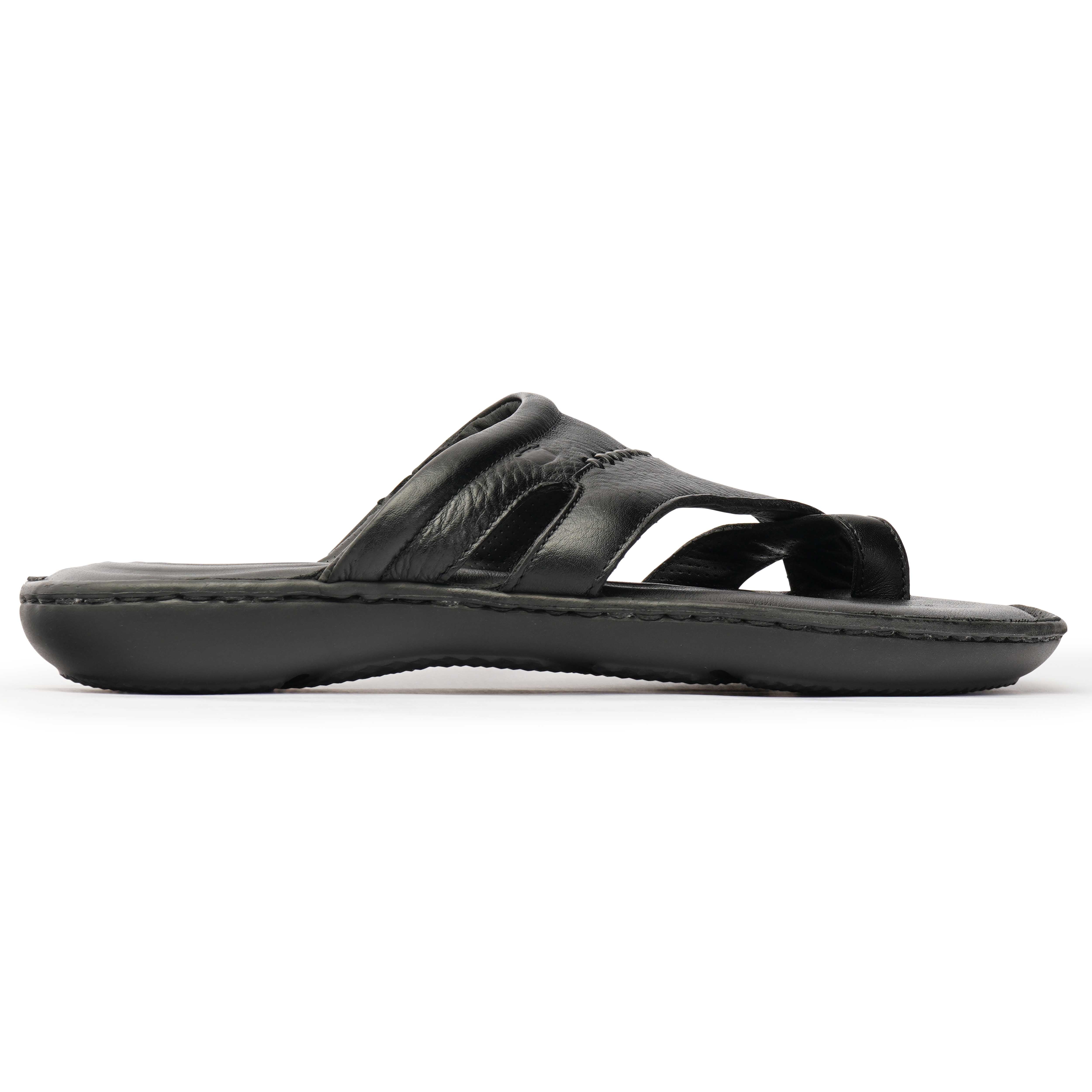 The Florish Black Men Sandals Florsheim