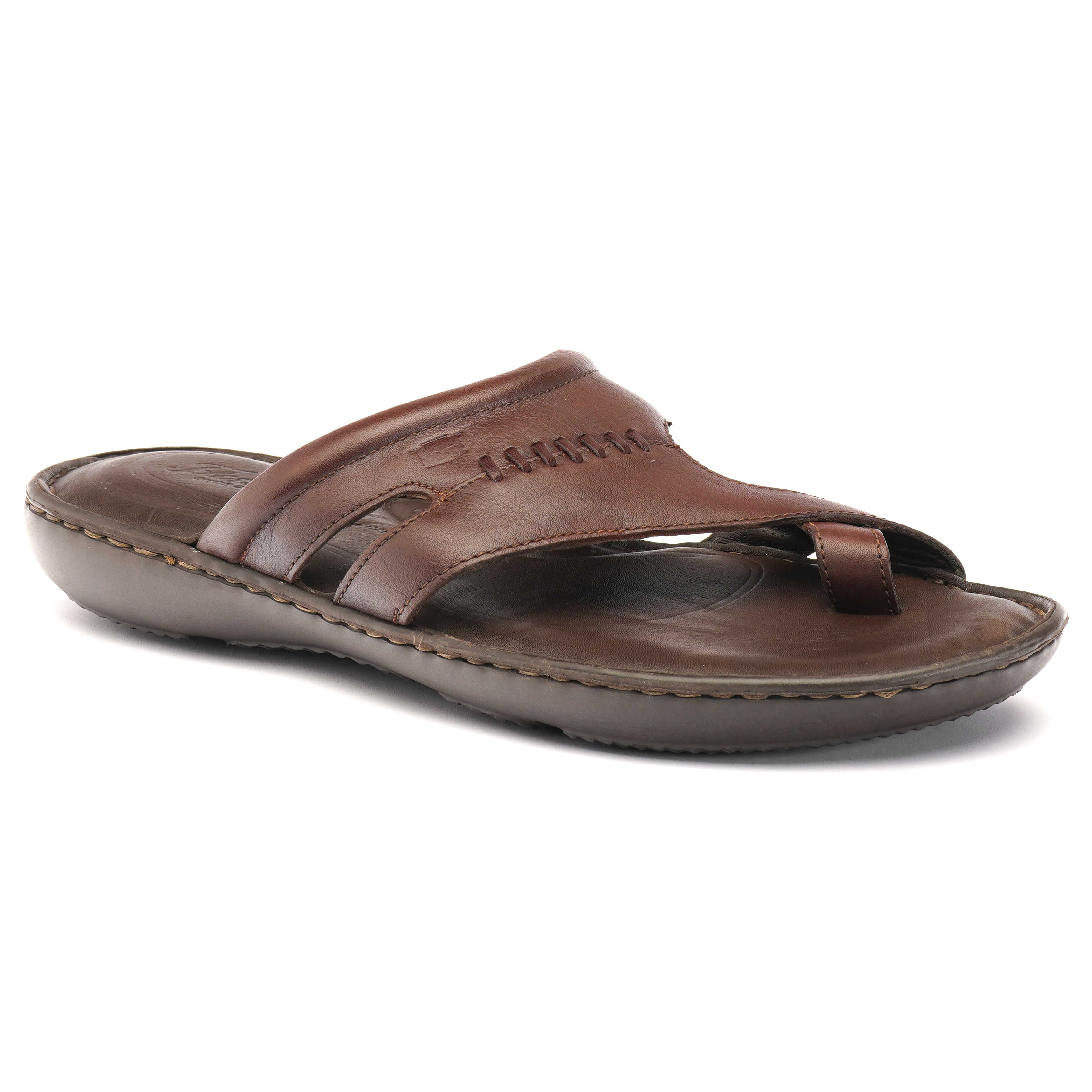 The Florish Tan Men Sandals Florsheim