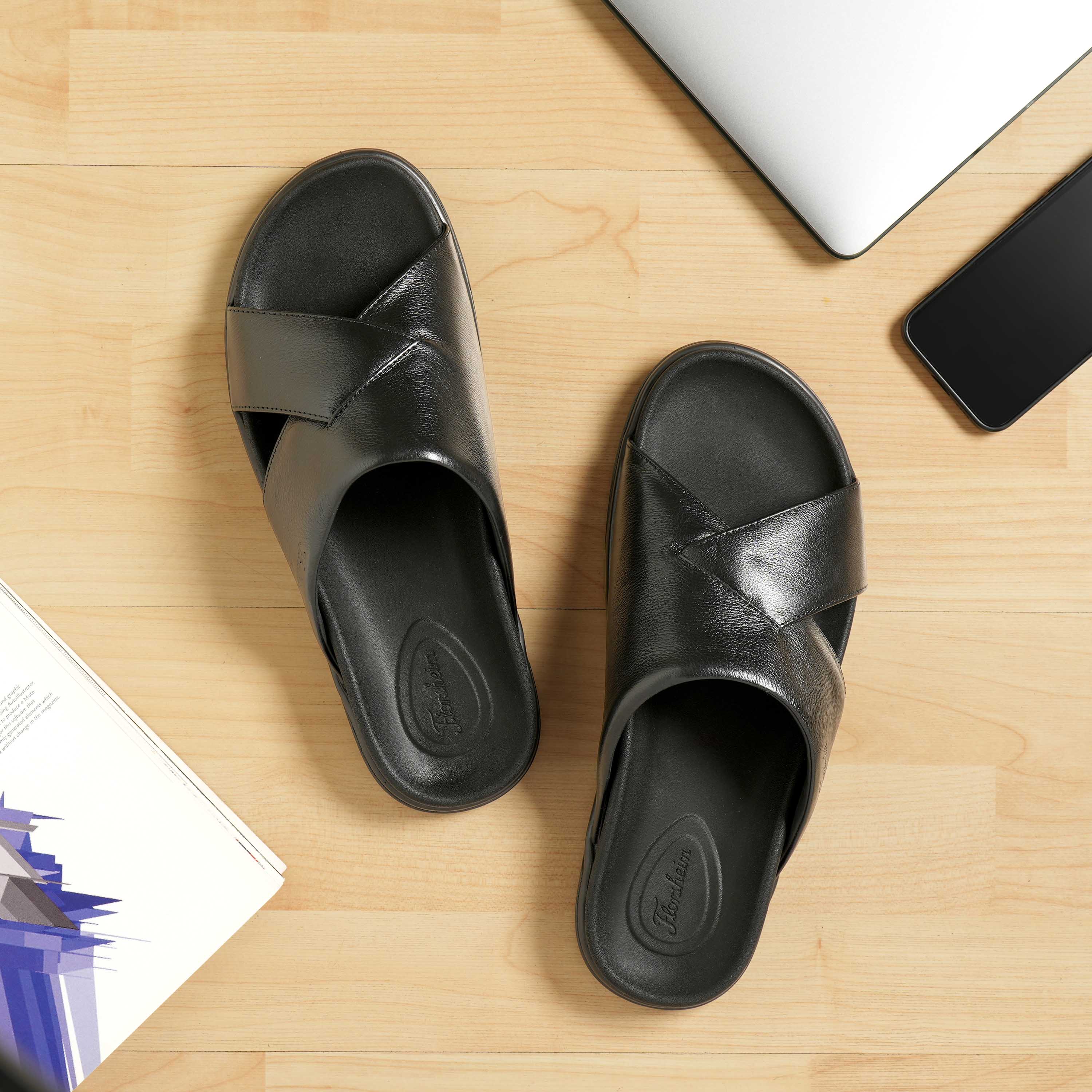 The Stark Black Men Slider Florsheim