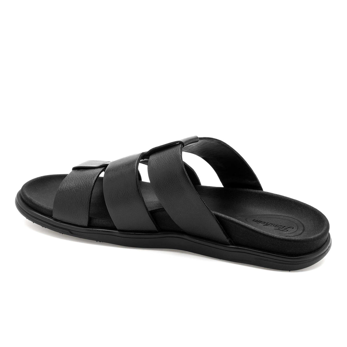 The Herred Black Men Slipper Florsheim