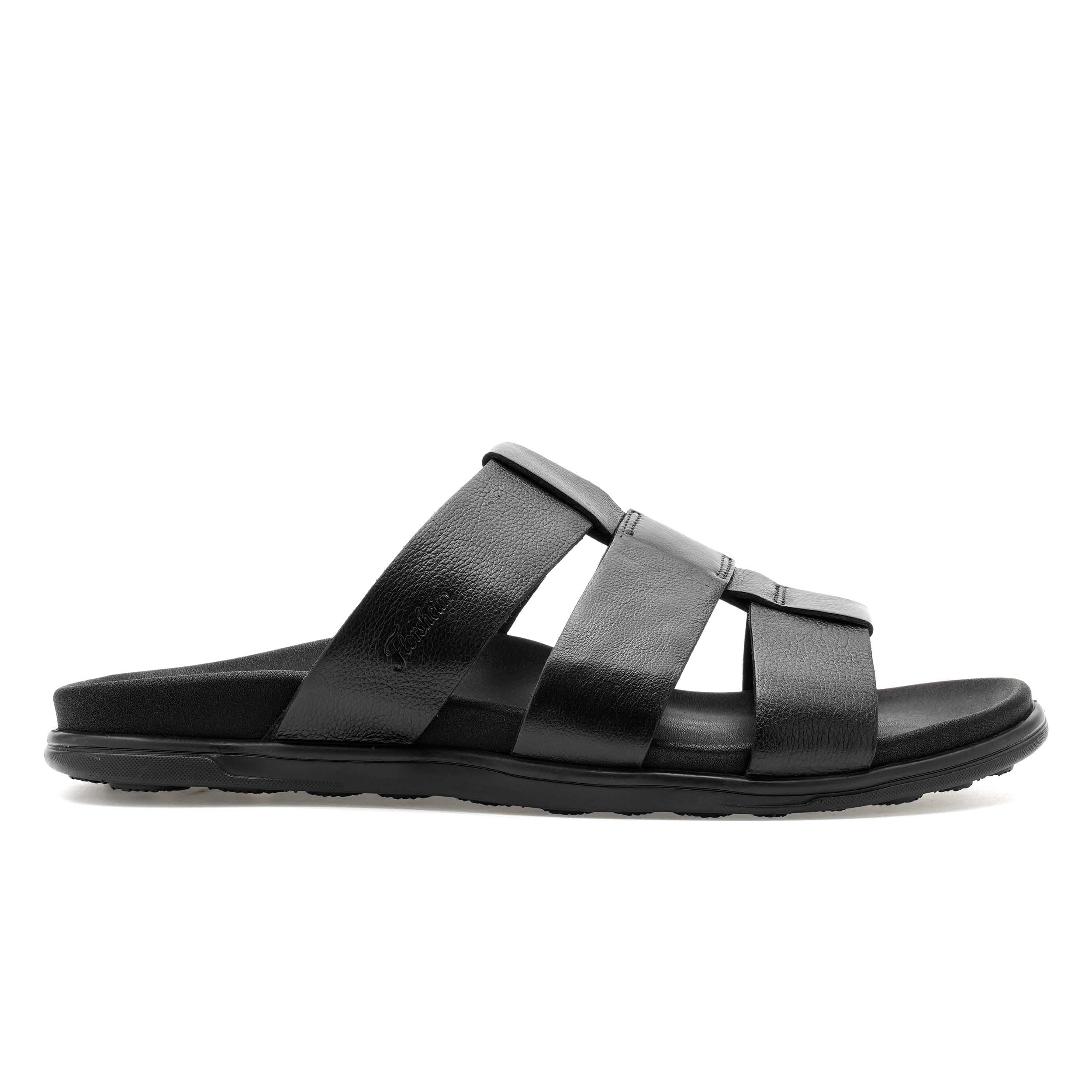 The Herred Black Men Slipper Florsheim