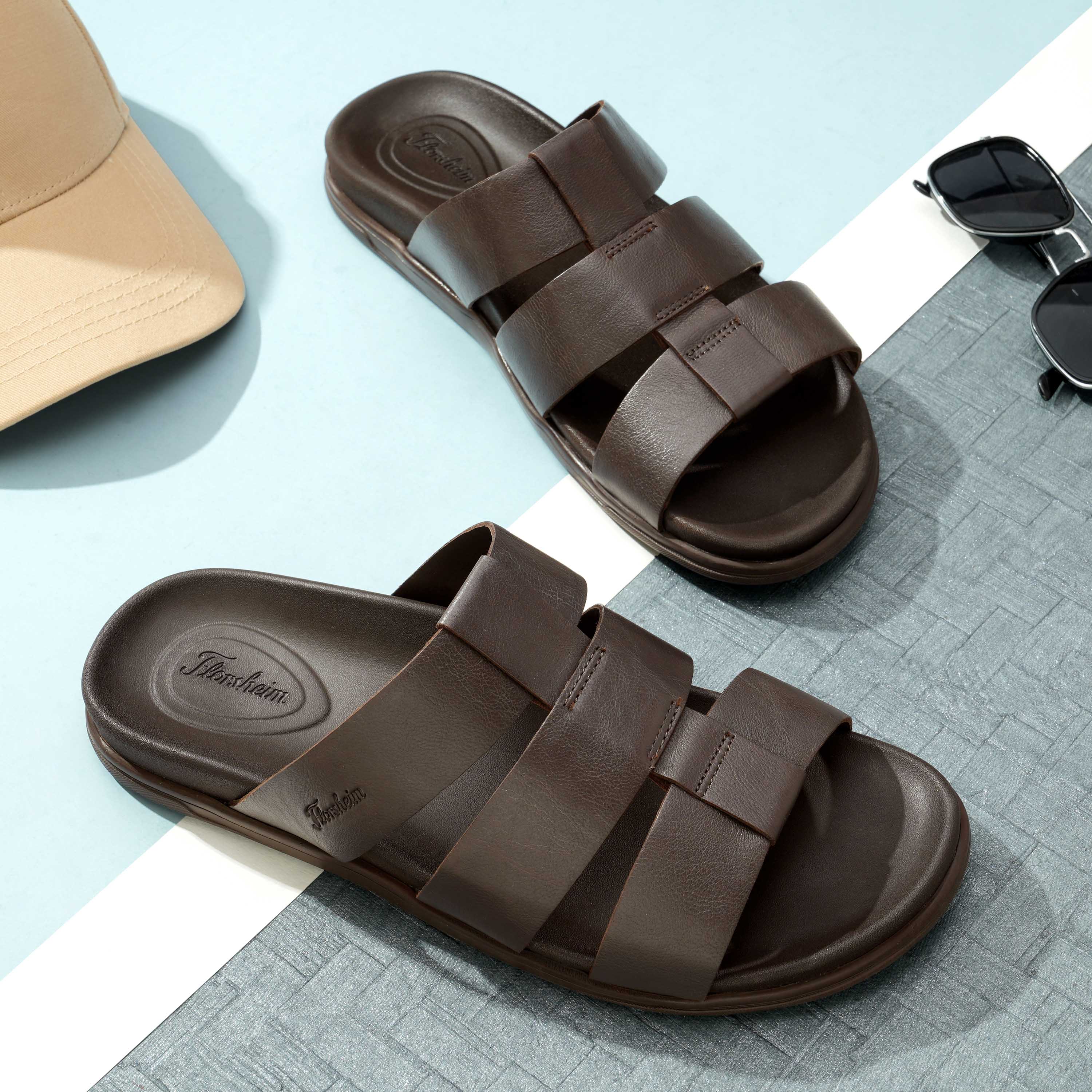 The Herred Brown Men Slipper Florsheim