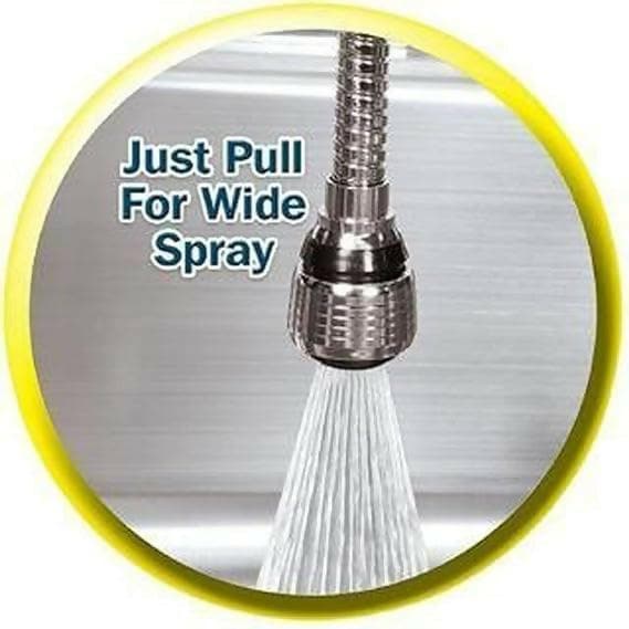 360 Degree Rotating Water-Saving Sprinkler Jet Spray for Sink Turbo Flex(6 Inch) - HalfPe