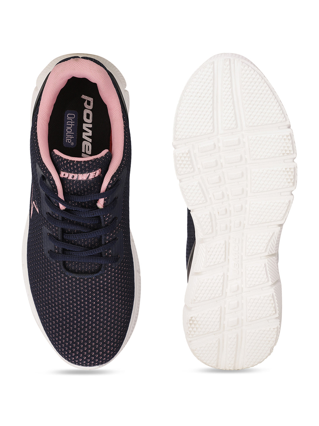 Power Kids' Navy Lace-up Running Shoes - Navy