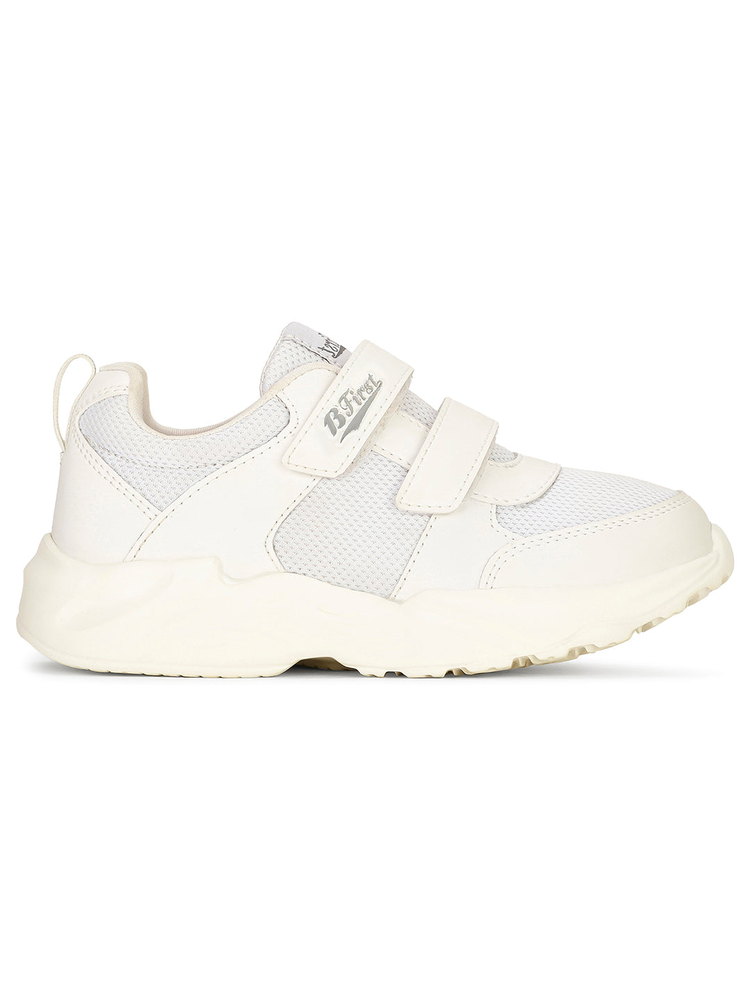 Bata Kids' Unisex White Velcro School Shoes - White