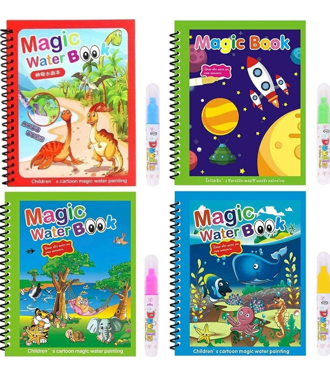 Magic water book (set of 4 ) - HalfPe