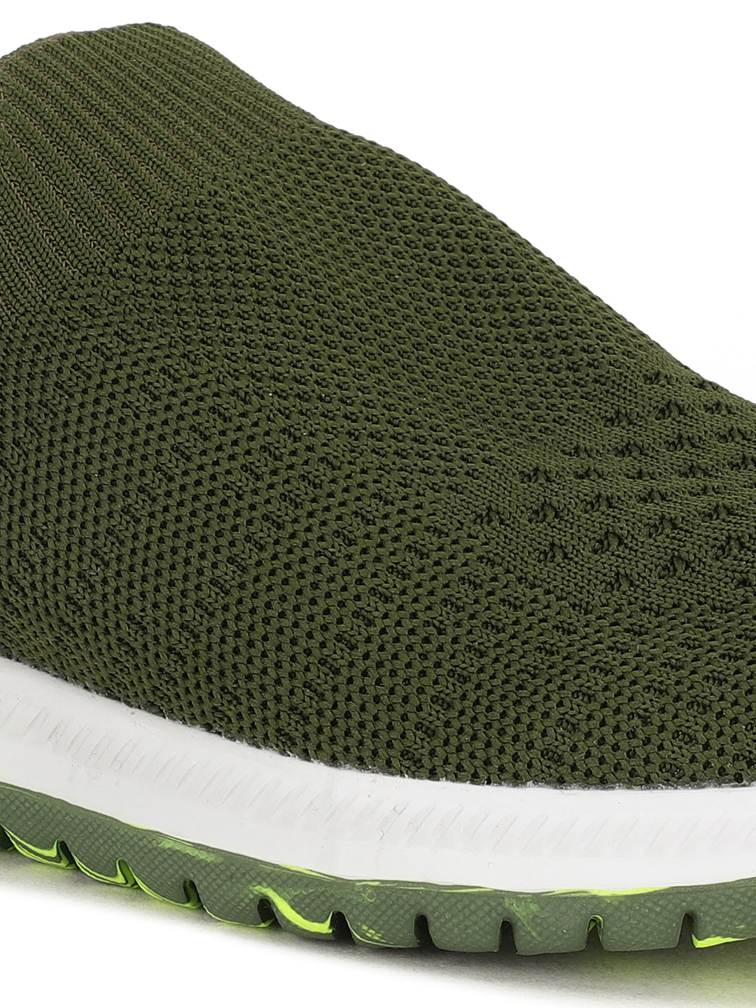 Bata Boy's Olive Casual Slip-on Shoes - Olive - View 5