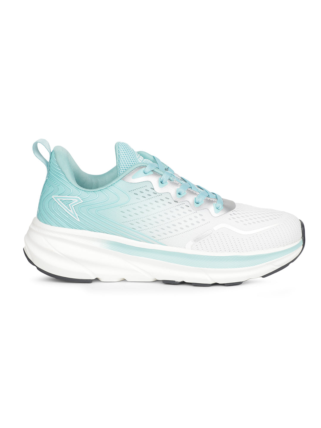 Power Girl's Light Green Lace-up Sports Shoes - Light Green - View 2
