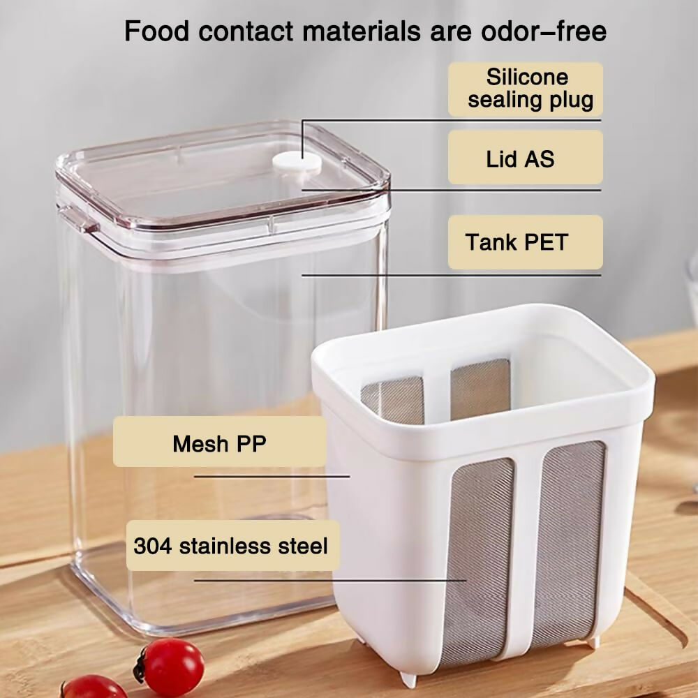 1100ml Curd Yogurt with Lid, Multifunctional Yogurt Maker Machine, Yogurt Filter for Creating Dahi Fresh, Whey Separator, Hung Curd Strainer Bindal