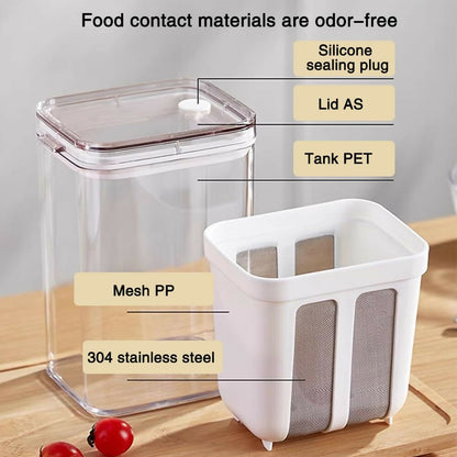 1100ml Curd Yogurt with Lid, Multifunctional Yogurt Maker Machine, Yogurt Filter for Creating Dahi Fresh, Whey Separator, Hung Curd Strainer Bindal