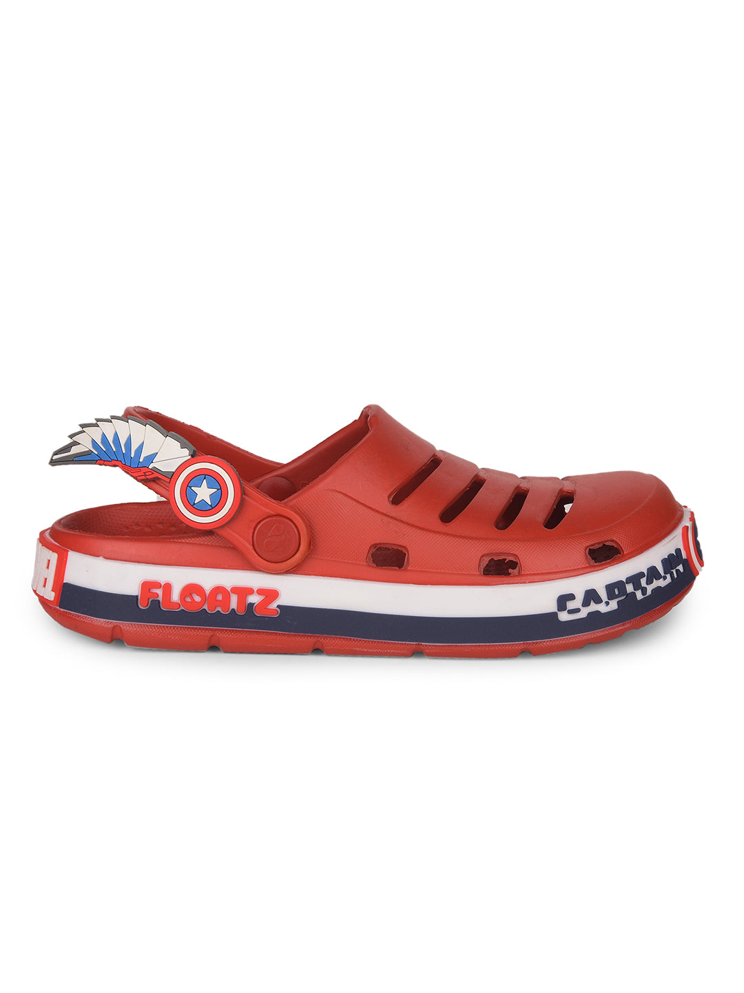 Floatz Boy's Red Casual Clog Sandal - Red - View 2
