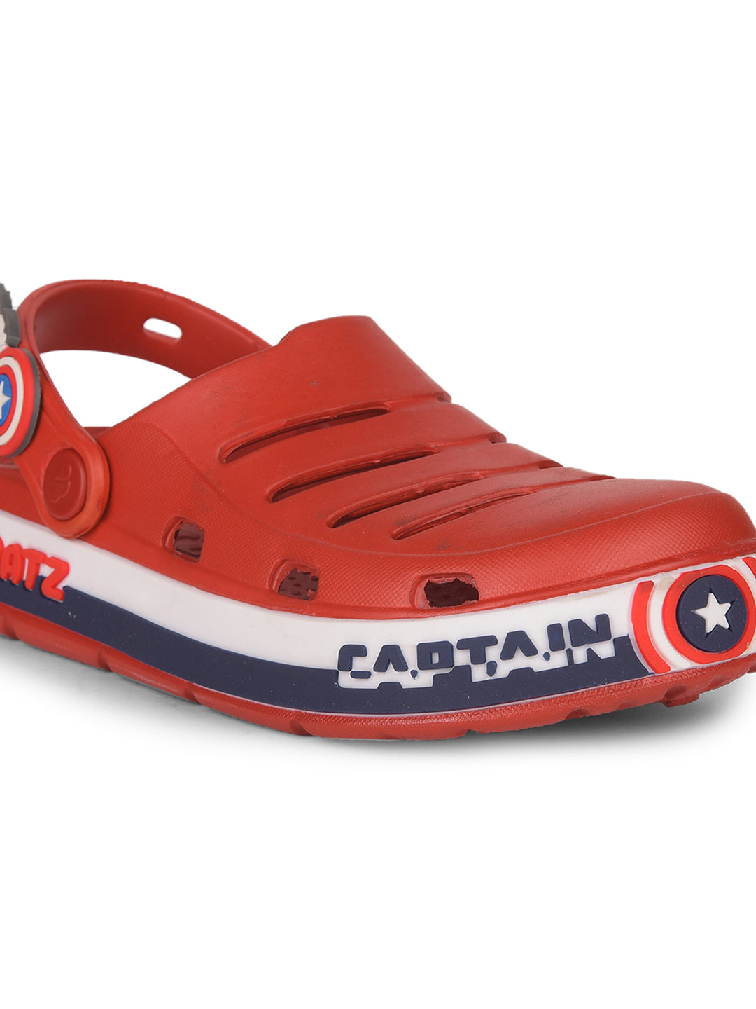 Floatz Boy's Red Casual Clog Sandal - Red - View 5