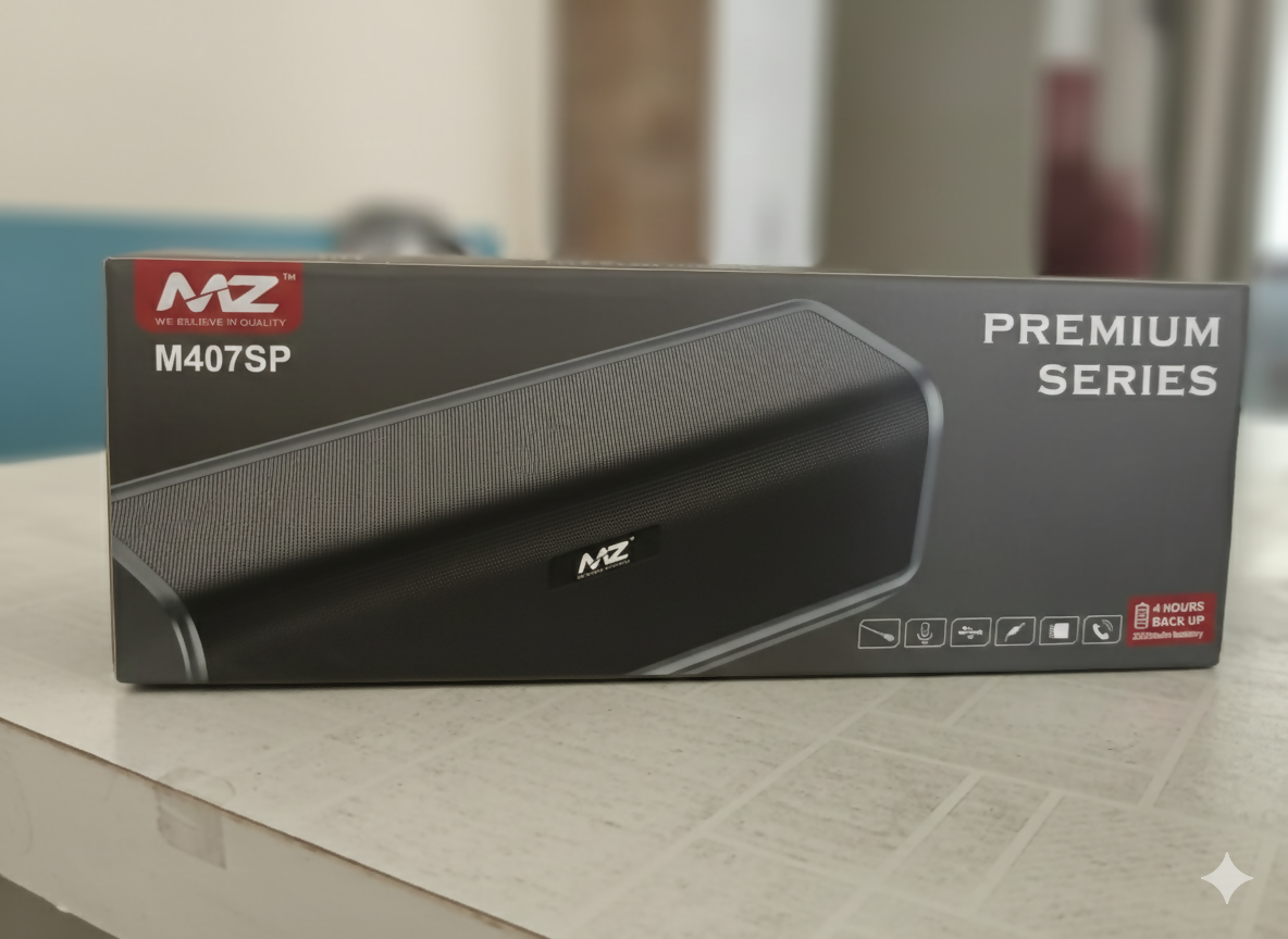 MZ M407SP Portable Bluetooth Speaker – Powerful Sound in a Compact Design(Multicolour)