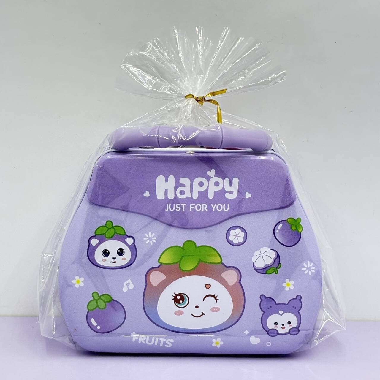 Cute Cartoon Metal Money Box with Lock & Key of Portable Kids Coin Bank with Handle (Multicolor) JR Enterprise