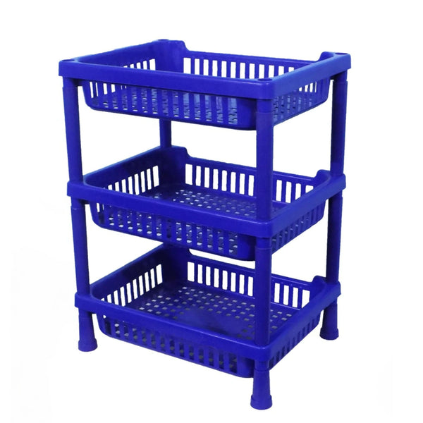 Multipurpose Plastic Storage Rack Organizer– 3-Piece Organizer Set