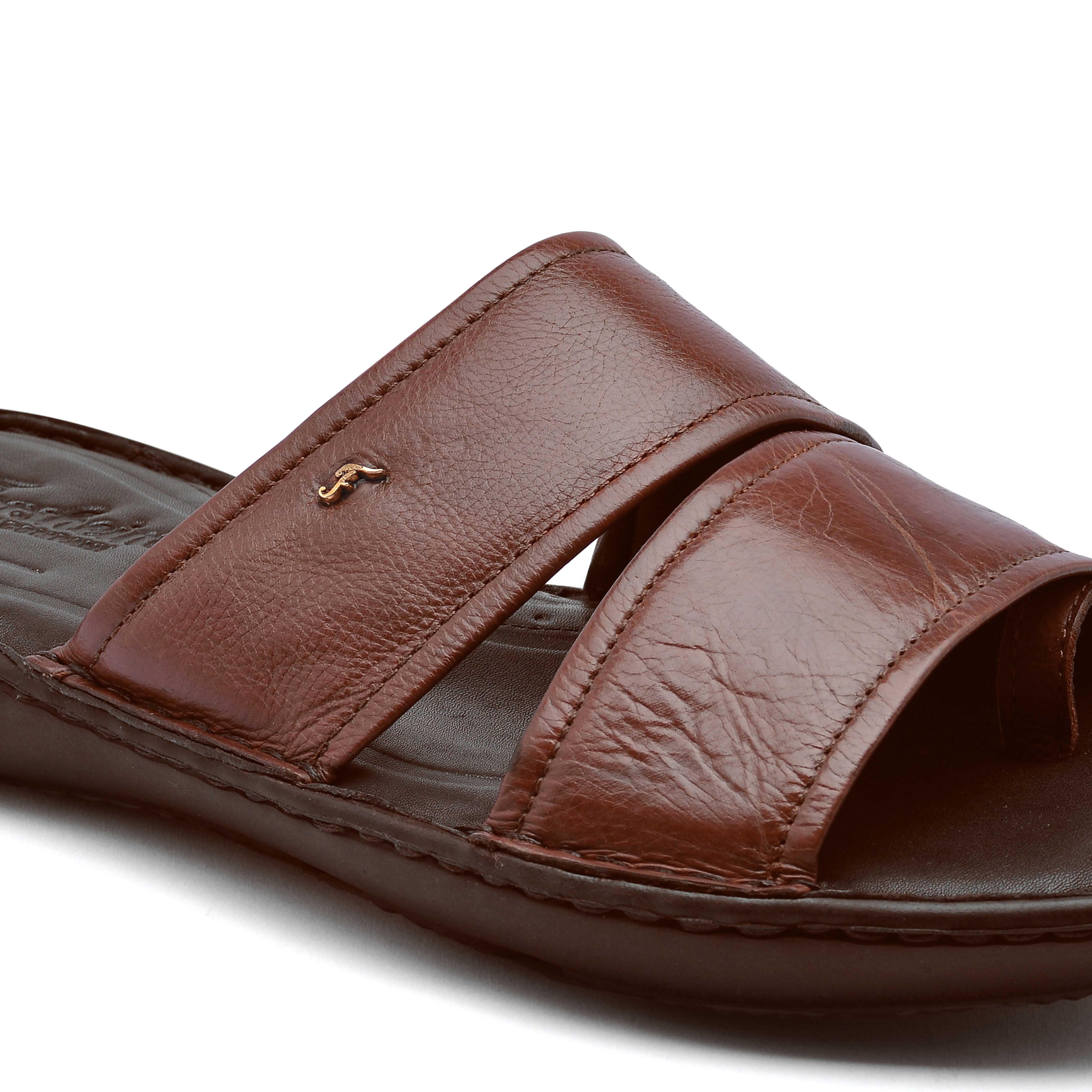 The Florish Tan Men Sandals Florsheim