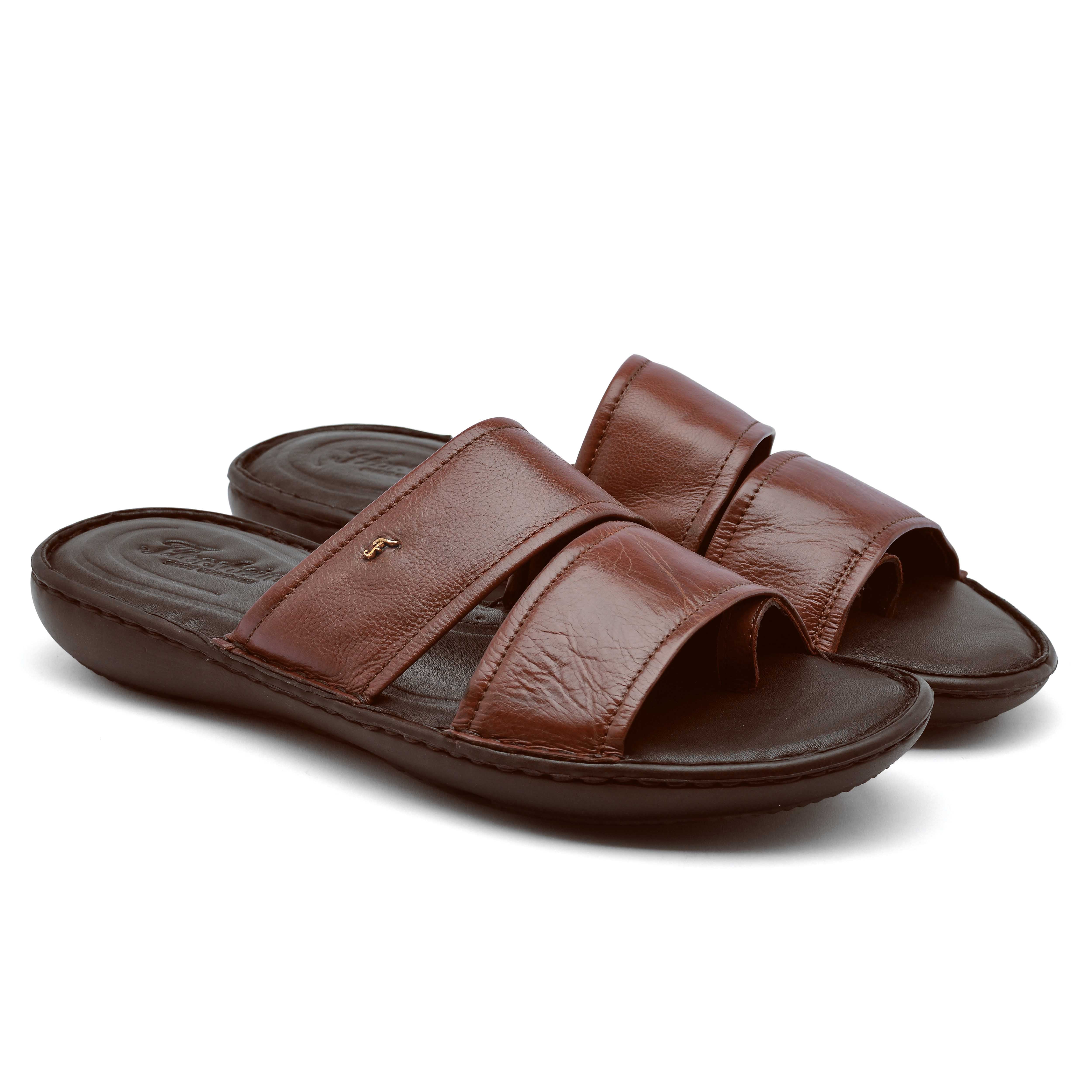 The Florish Tan Men Sandals Florsheim