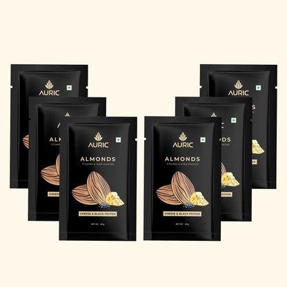 Auric Almonds Cheese & Black papper 50g Zenith Drinks