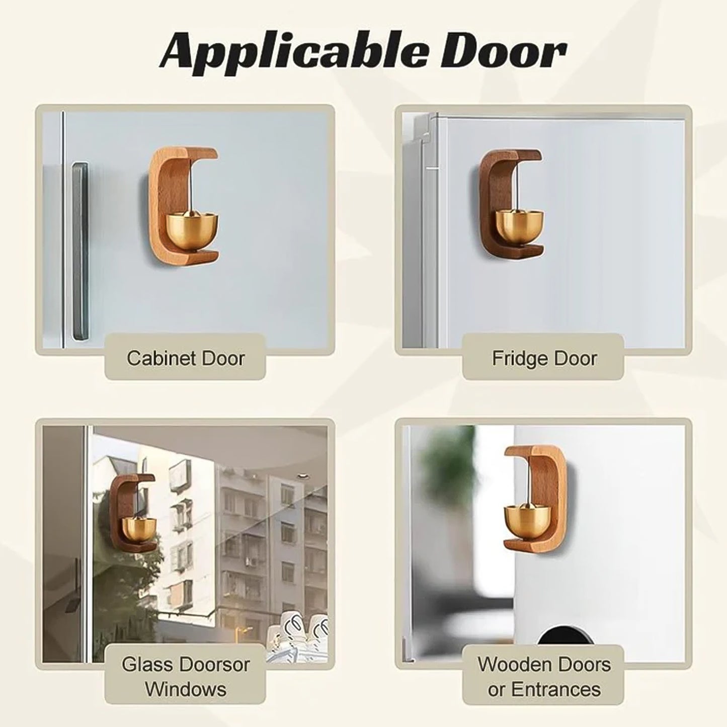 Premium Desktop Style Zen Bell for Meditation and Mindfulness Wooden Stand with Brass Chime Ball