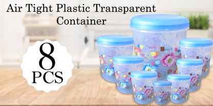 Air Tight Plastic Transparent Container Set (10000ml 7000ml 5000ml 3000ml 2000ml 1000ml 750ml 500ml)
