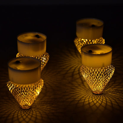 LED Flameless Tea Light Candles Set - 12pcs