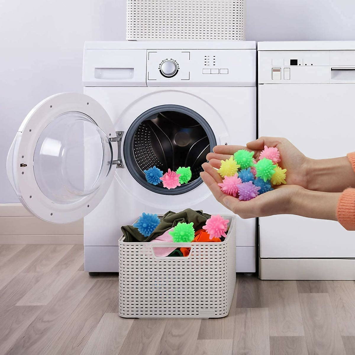 Silicone Laundry Balls for Washing Machine Reusable Tangle-Free Eco-Friendly Washing Balls (Pack of 10)
