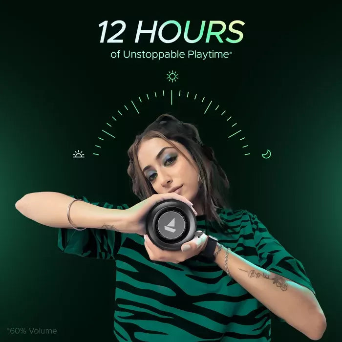 boAt Stone 358 Pro 14W Signature Sound, Up to 12 Hours Playback, BTv5.3, Free Music Streaming on JioSaavn Bluetooth Speaker (MULTICOLOR)