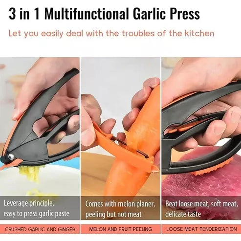 Multifunctional Garlic Press Garlic Mincing Crushing Tool (1 Pc) ABHI Mobiles