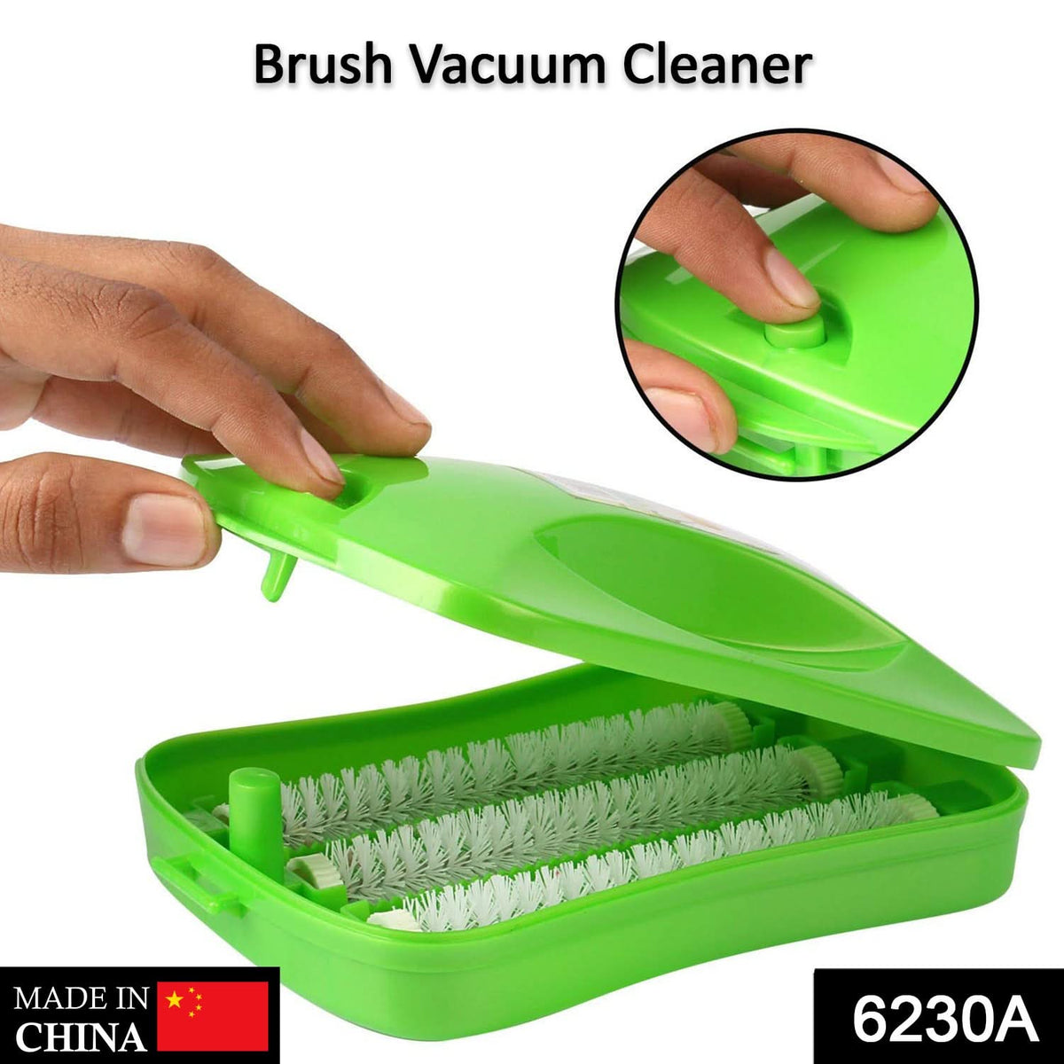 Plastic Handheld Carpet Roller Brush Cleaning with Dust & Crumb Collector HP DD