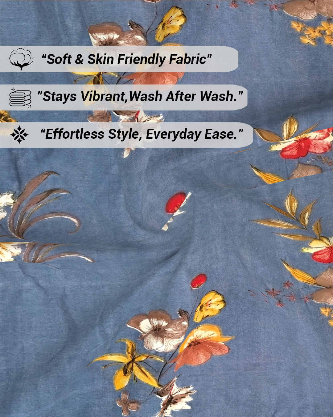 Quirky Home Cotton Rich King Bedsheet With 2 Pillow Covers