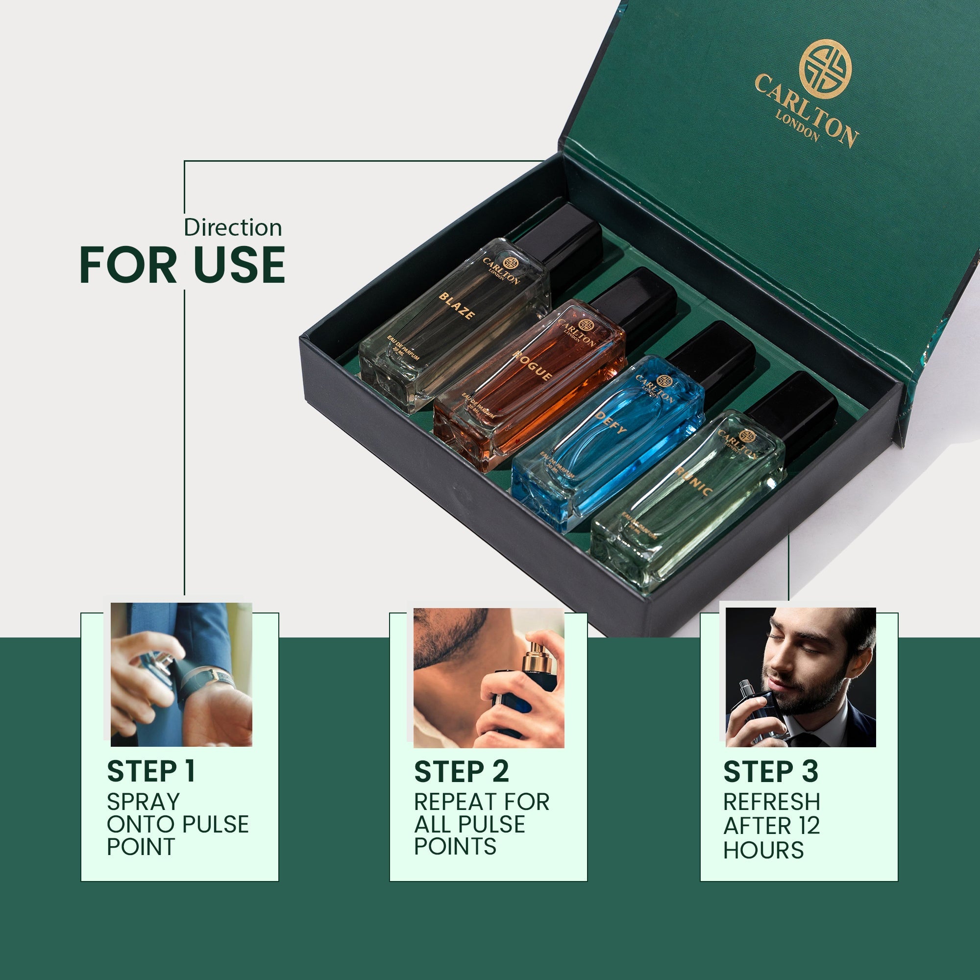 Iconic Mens Gift (Set of 4 EDP Perfumes) - 20 ml Each - CLPLG009