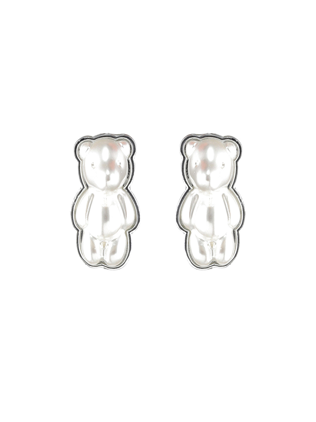 Silver-Plated Quirky Drop Earrings