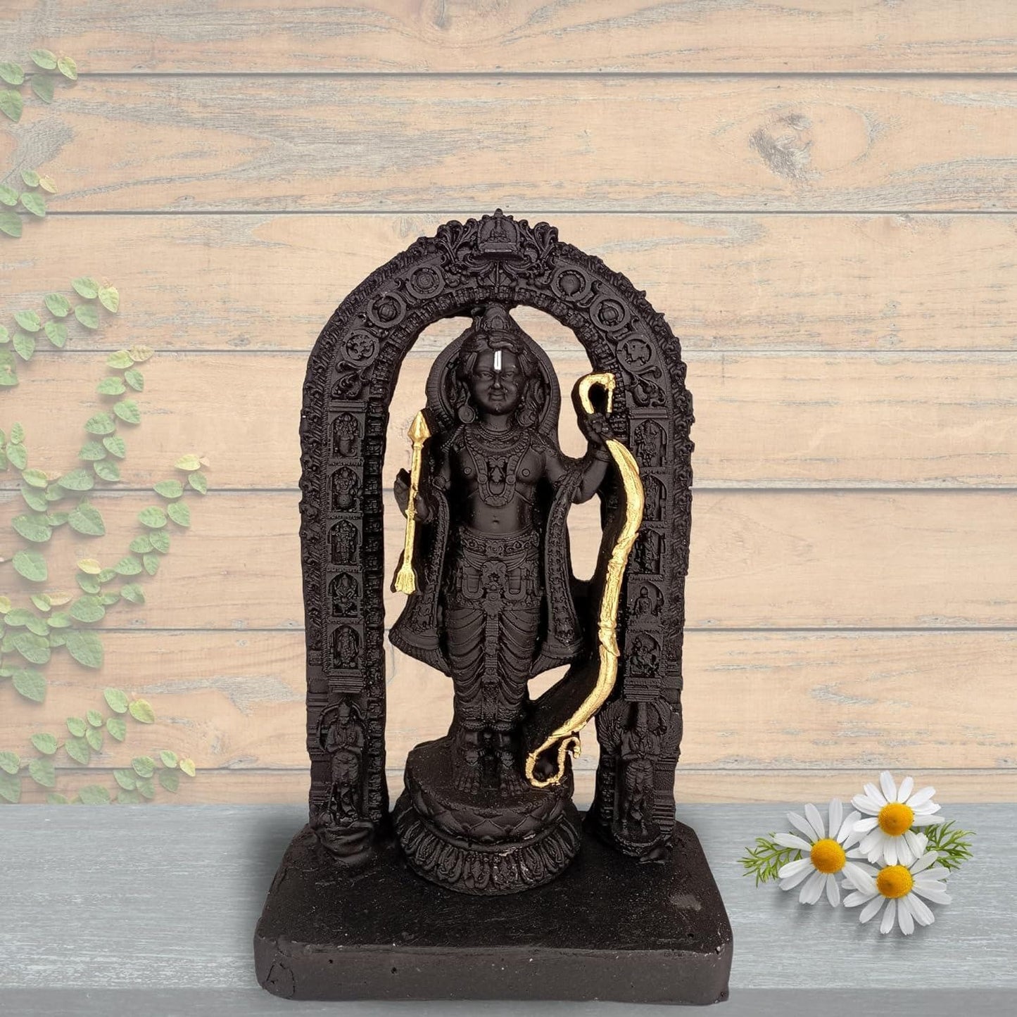 Marble ayodhya Shree Ram Lalla, 3D Idol for Home Decor. - HalfPe