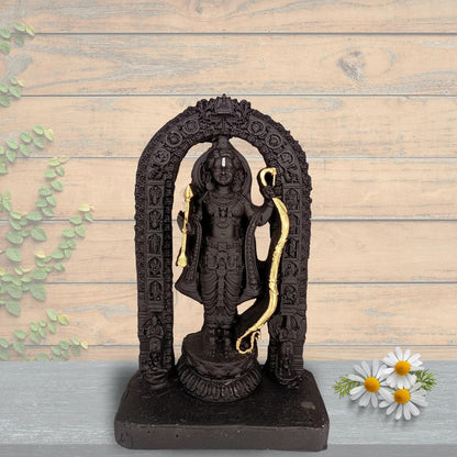 Marble ayodhya Shree Ram Lalla, 3D Idol for Home Decor. - HalfPe