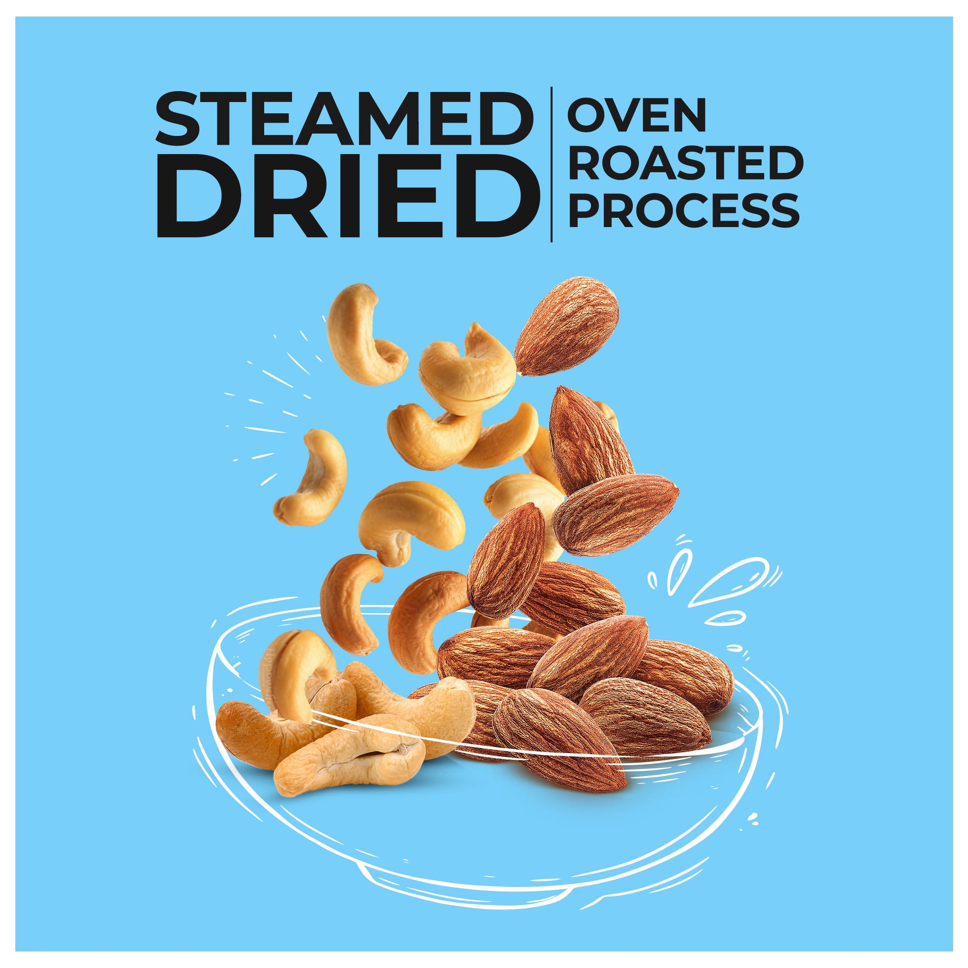 Auric Flavoured Nuts Combo Pack of  Almonds & Cashews (Cheese & Black Pepper, Smoky Barbeque, Sweet Thai Chilli & Mexican Peri Peri) with Steamed & Oven Roasted  50g x 4 (200g) Zenith Drinks