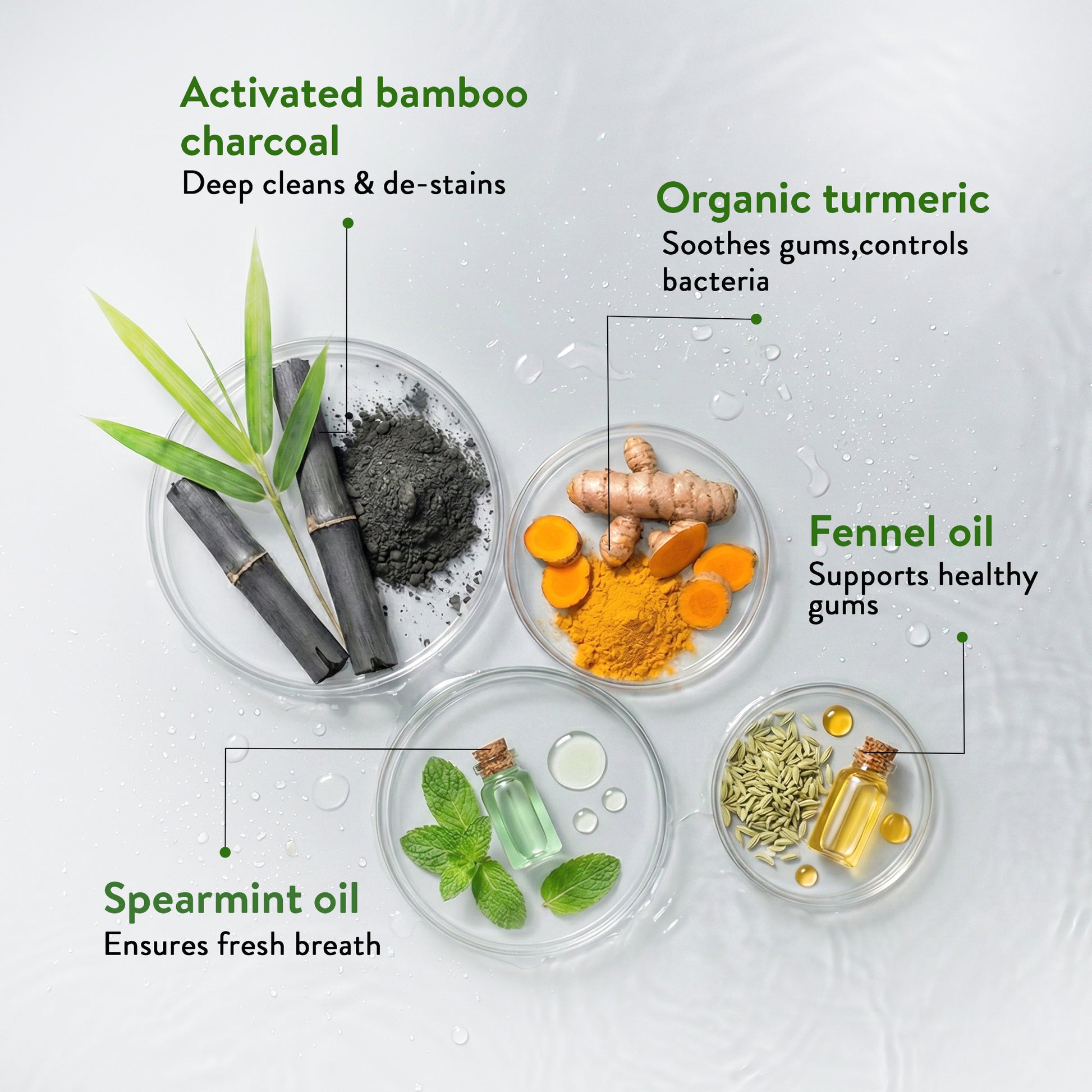 Ayurvedic Charcoal White toothpaste Pack of 4 (100 gm) Aimil Ayouthveda