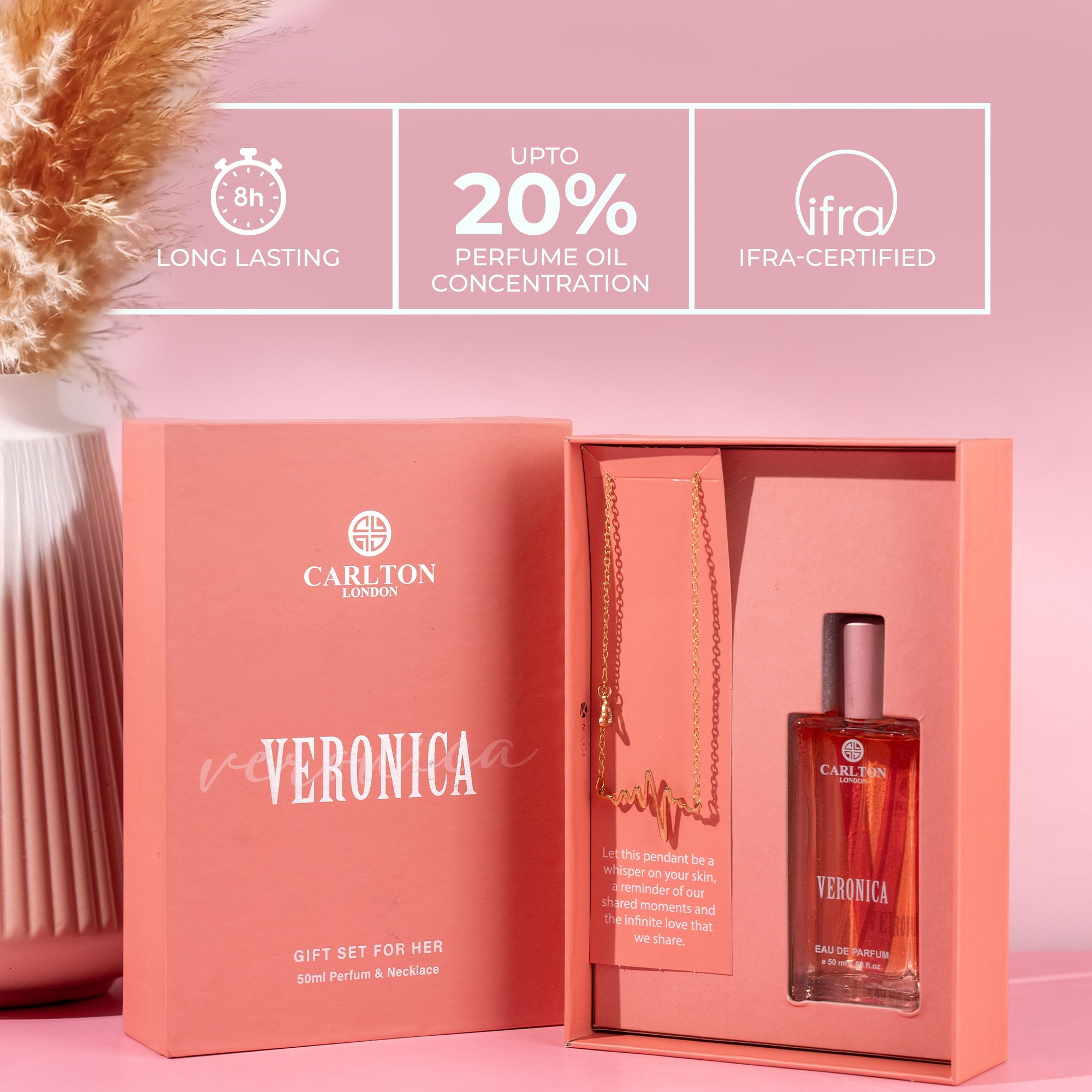 Carlton London Women Gift Set Veronica 50ml with Necklace - CLPLG031