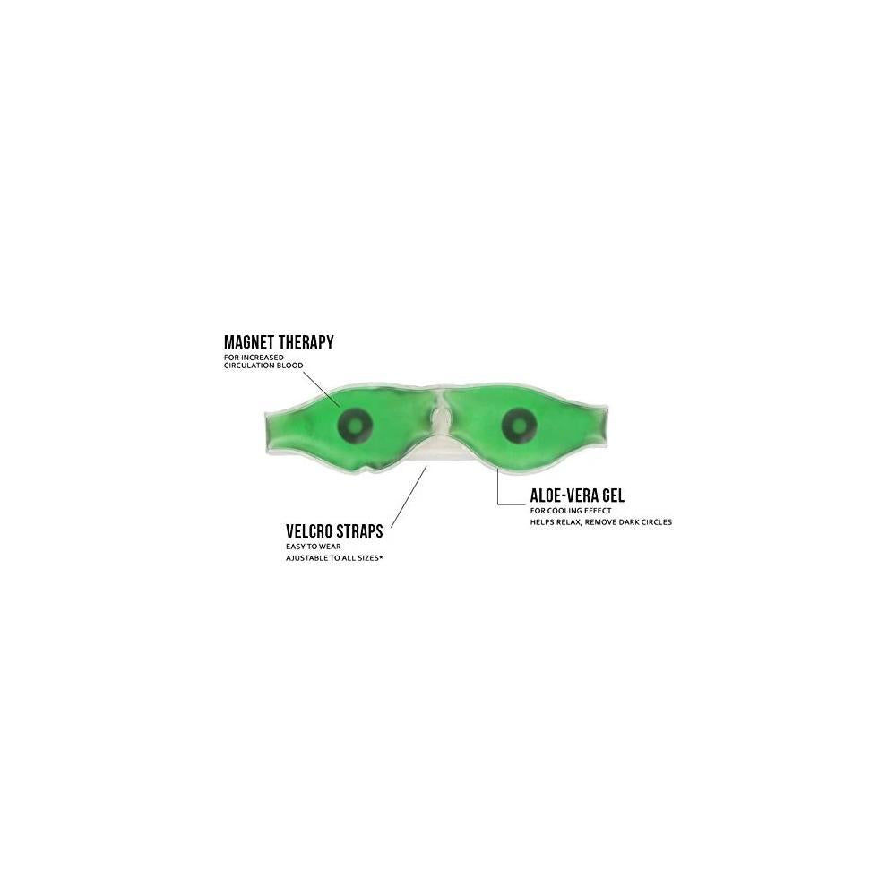 Cold Eye Mask With Stick-on Straps (Green) HP DD