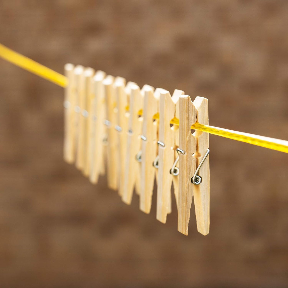 Heavy Duty Bamboo Wooden Cloth Clips  Pegs (20 Pcs Set)