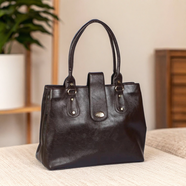 Classic Black Structured Handbag