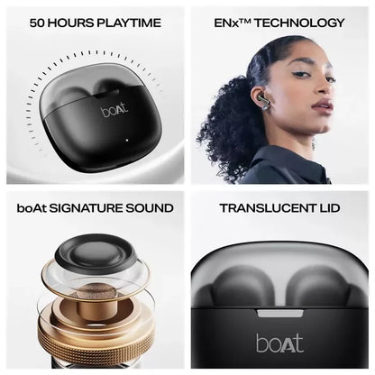 boAt Airdopes 212 , ASAP Charge Bluetooth (Noir Black, In the Ear)