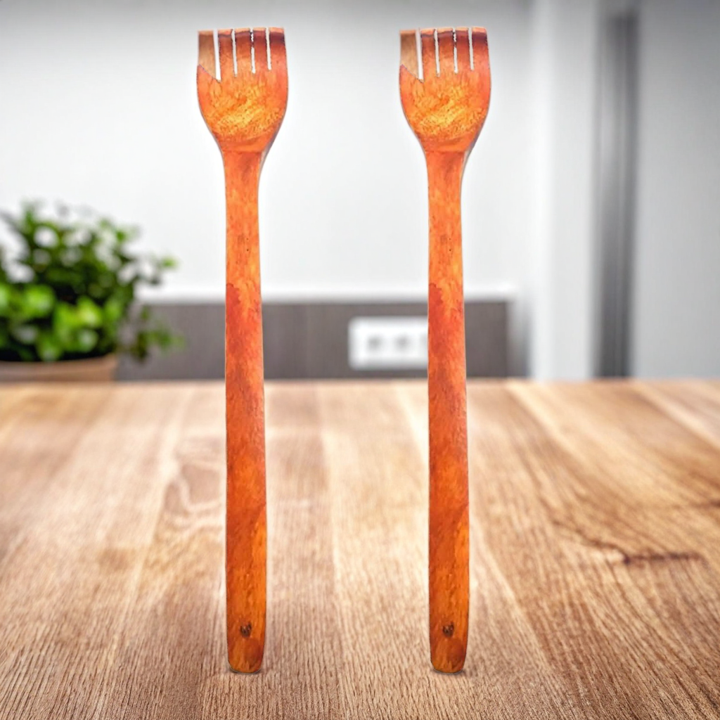 Santarms Massage Back Scratcher Strong Wooden itching Hand Stick (Pack of 2)