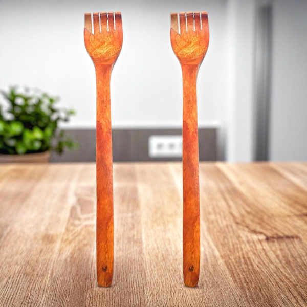 Santarms Massage Back Scratcher Strong Wooden itching Hand Stick (Pack of 2)