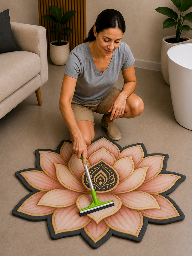 25X25 Inches Modern Decorative Door Mat | Water Absorbent Floor Mat for Living Room.