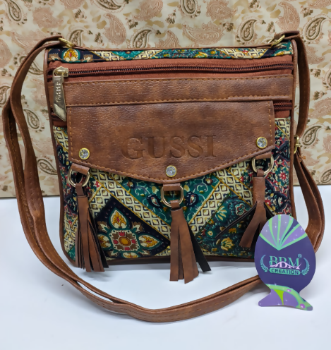 Multi Colour Women's Sling Bag With Adjustable Strap (TPT) NATIONALBAGS & BELTS