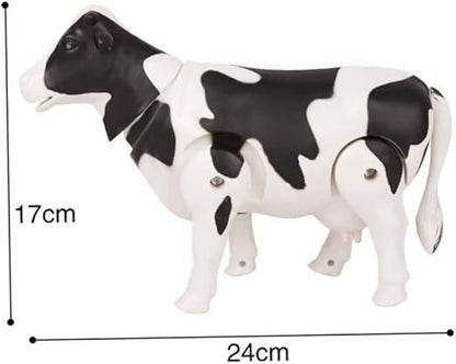 Battery Operated Walking Milk Cow Toy with Light and Sound – Fun for Kids