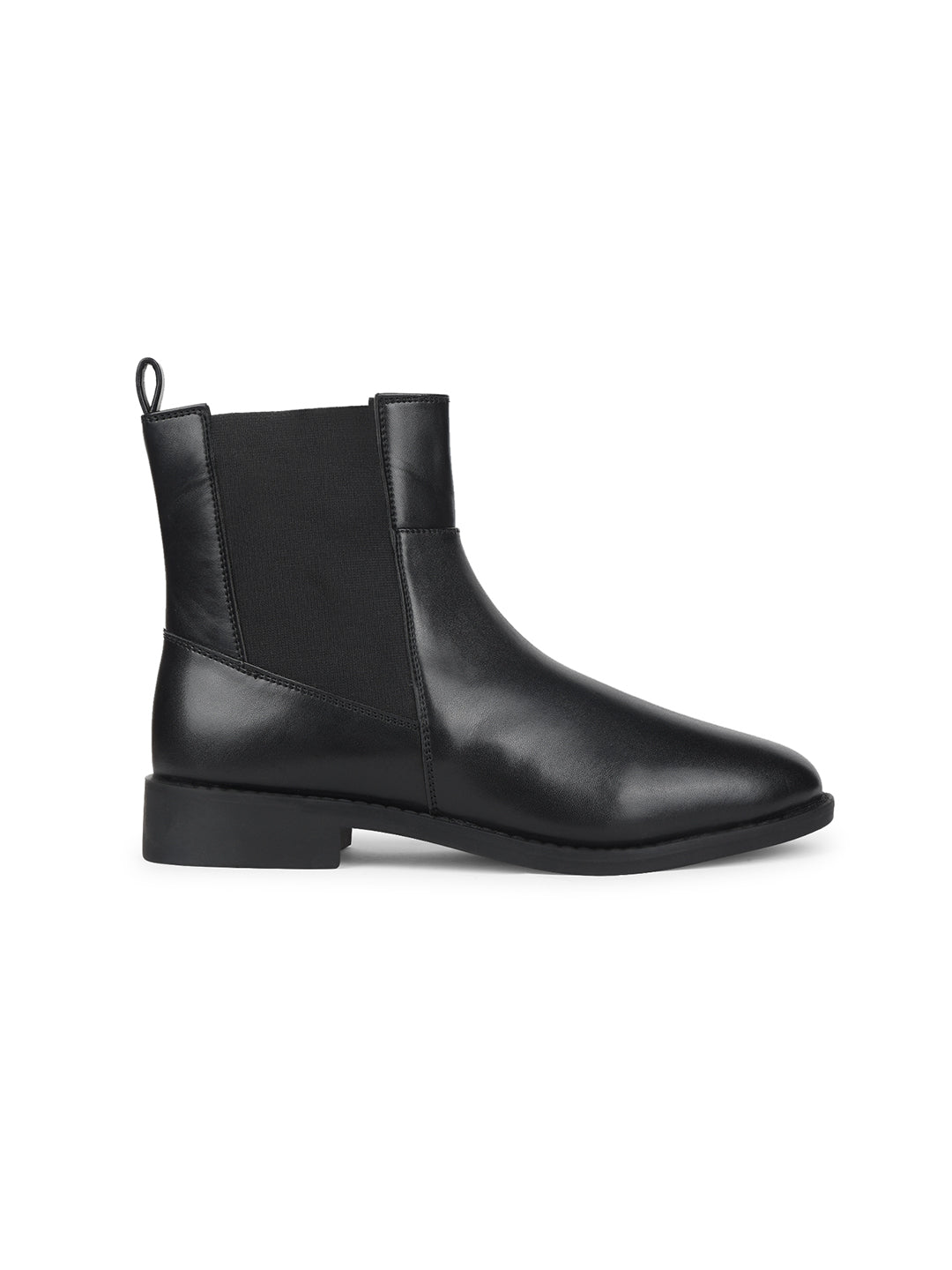 Bata Women Black Casual Ankle Length Wedge Heel Boots - Black - View 2