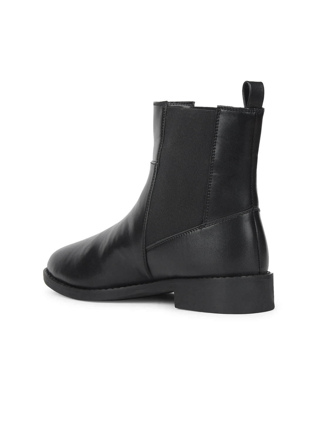 Bata Women Black Casual Ankle Length Wedge Heel Boots - Black - View 3