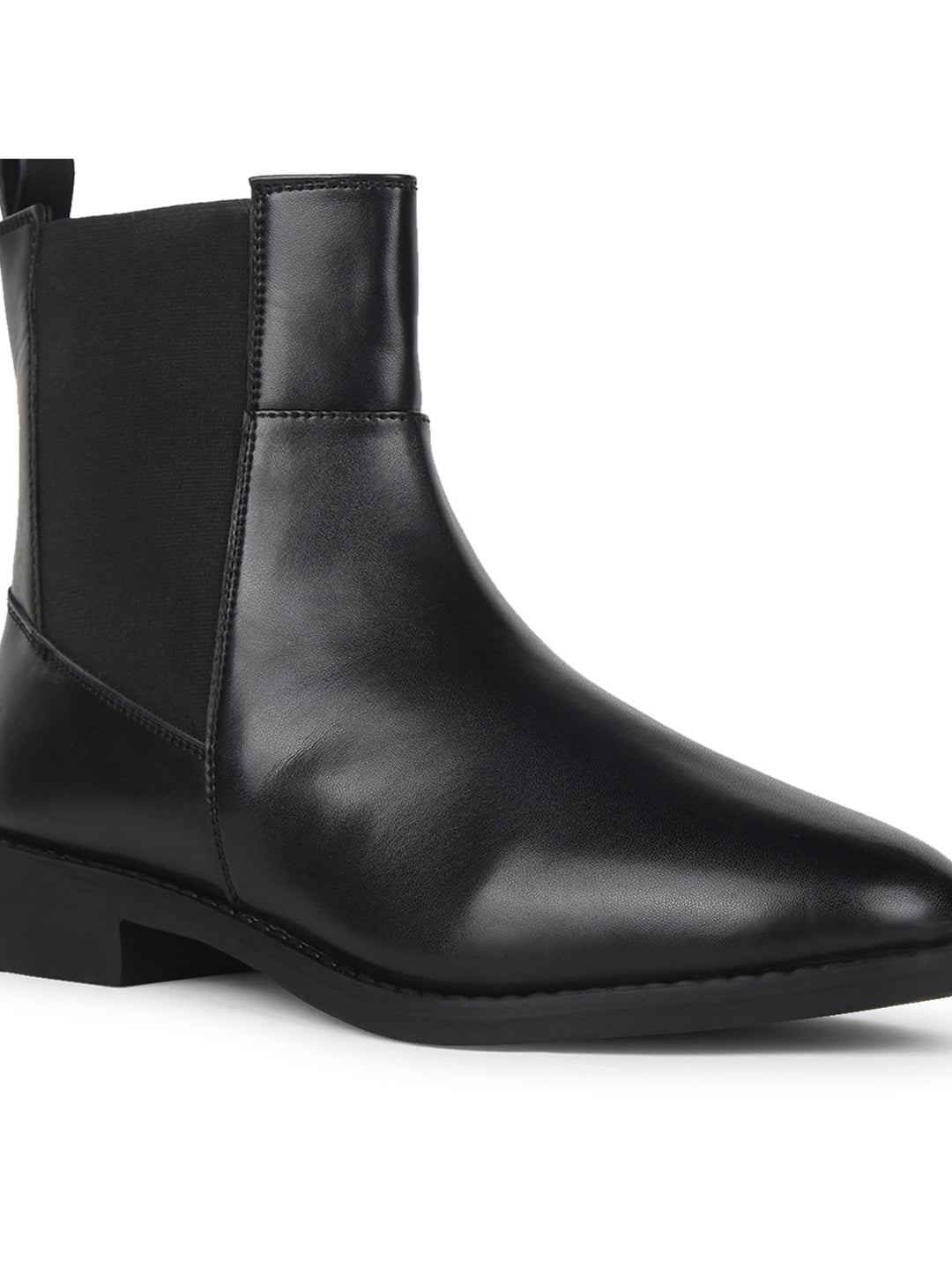 Bata Women Black Casual Ankle Length Wedge Heel Boots - Black - View 5